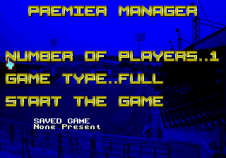 Premier Manager Title Screen